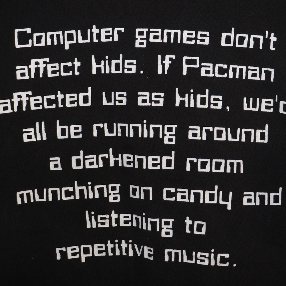 Video Game Gamer Pacman Funny Pixel Shirt XL